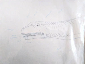 Land before time Don bluth original production drawing from 1988 movie - Photo 1/2