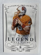 2014 National Treasures STEVE YOUNG Legend /99 TAMPA BAY BUCCANEERS………HOFer