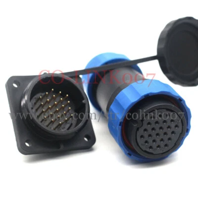 SD28 24Pin Waterproof Connector, Aviation Circular power Signal Plug Socket，5A - Image 1 of 4