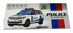 Battery Operated Bump & Go City Police Car With Flashing Light & Sound Kids Toy - Picture 1 of 1