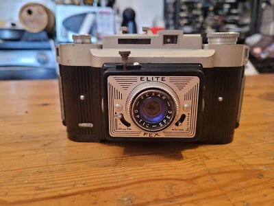 Ancien appareil photo argentique Rare ELITE FEX - Photo 1/4