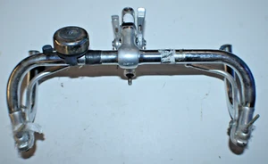 Vintage Drop Bar Handlebar Set Stem Brake Levers Shifters Bell 39cm L'Eroica  :) - Picture 1 of 15