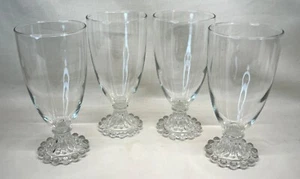 4 Vintage Anchor Hocking Crystal Clear Berwick Boopie Iced Tea Glasses 6 3/4" - Picture 1 of 8