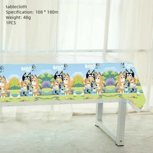 Bluey Balloons 12pcs Cake Topper Tablecloth Loot Bags Birthday Party Decoration. - Picture 1 of 3