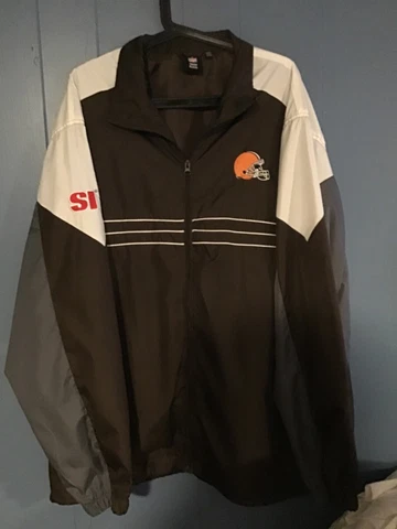 Reebok NFL Team Apparel Sports Illustrated Cleveland Browns Windbreaker Size 2XL Cover