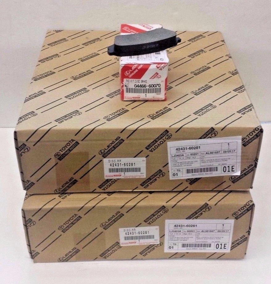 LEXUS OEM FACTORY REAR BRAKE PADS AND ROTOR SET 1998-2007 LX470 - Image 1 of 1