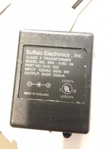 BUFFALO DV9-500 WALL TRANSFORMER POWER SUPPLY FOR THE IR-100 CONNECTING BLOCK 9V - Picture 1 of 6
