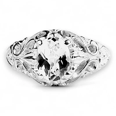 Silver Topaz, 925 Sterling Silver Ladies Ring, SR113 - Image 1 of 4