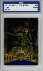 2013 MARVEL FLEER RETRO METAL #35 LOKI TCGS MINT+ 9.5 - Picture 1 of 2