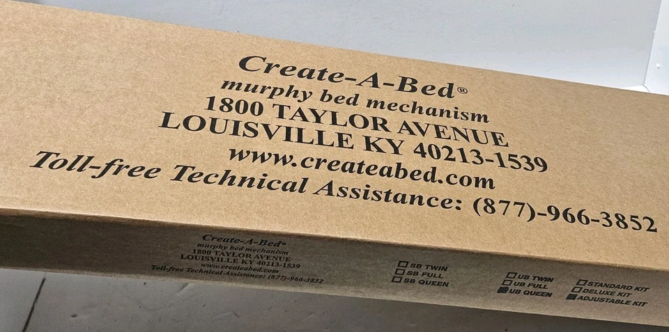 Hágalo usted mismo Crea una cama Murphy cama AJUSTABLE mecanismo de cama queen vertical Foto 1 de 2