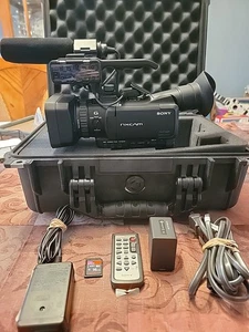 Sony HXR-NX70U Digital HD Camera Pristine Cond w/Sony Lg Batt  Pelican 1450 Case - Picture 1 of 23
