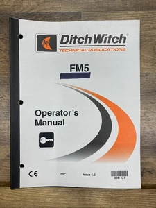 Ditch Witch Model FM5 Mud Mixing System Owner Operator Maintenance Manual Book - Picture 1 of 3