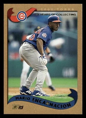 Mario Encarnacion Chicago Cubs 2002 Topps Traded Gold #T94 SN /2002 - Image 1 of 2