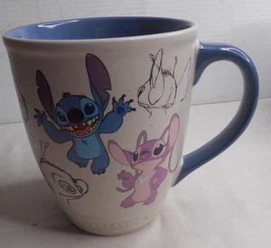 Disney Store Classics "Stitch & Angel" Kaffeebecher/Tasse Graffiti 16 Unzen 4,5"Hx4" - Bild 1 von 6