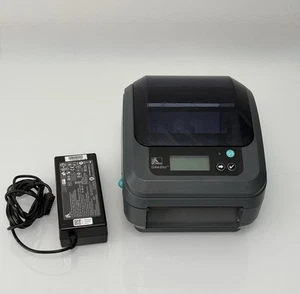 Zebra GX420d Thermal Label Printer w USB/LCD GX42-212910-0540 W Power Supply - Picture 1 of 6