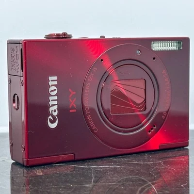 Canon PowerShot ELPH 520 HS/ IXUS 500 HS/ IXY 3 Digital Camera Red 10.1MP 12x - Image 1 of 4