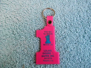 VINTAGE #1 Keychain LOCKS, DOORS & SAFES INC. PETE / MURRAY. - Picture 1 of 5