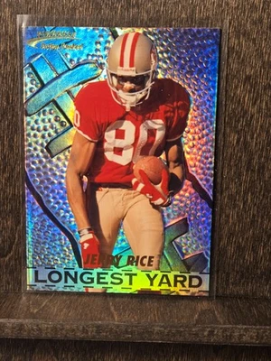 1996 Pinnacle Action Packed Longest Yard Jerry Rice #6 HOF - Image 1 of 2