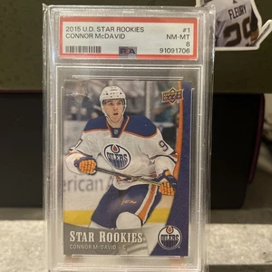 2015-16 UD Connor McDavid NHL Star Rookies PSA 8 - Bild 1 von 4