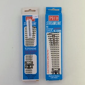PECO SL-E395 & SL-E396 N Scale Medium Radius Right Hand & Left Hand Electrofrog - Picture 1 of 2