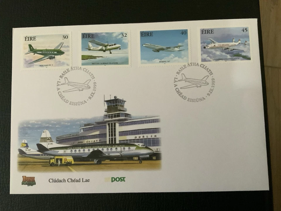 Ireland 1999 #1201-1204 Airplanes - FDC - Image 1 of 1