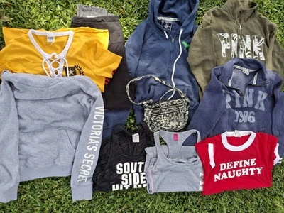 Victoria’s Secret Rosa Lote de 10 Piezas Mujeres’s XS Bling Camisas, Sudaderas con Capucha, VENDEDORES  Foto 1 de 4