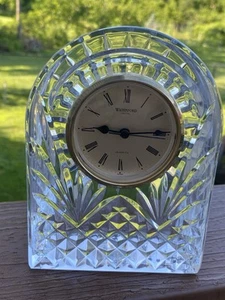 Waterford Crystal DOME DESK CLOCK 6-1/4" Excellent Condition - Picture 1 of 4