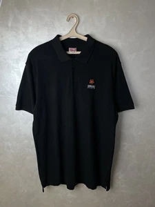 KENZO Paris Crest Flower Logo Men's XL Black Polo Shirt - Picture 1 of 9