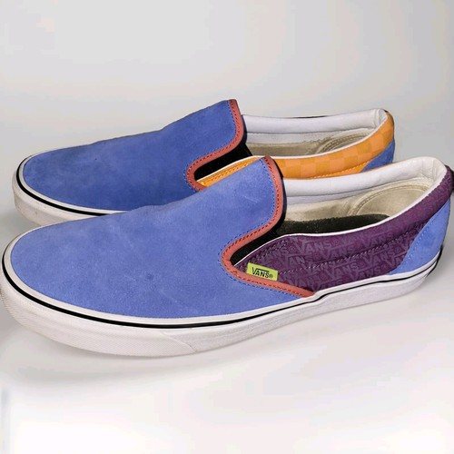 Scarpe uomo Vans rare Asher 500714 slip basse blu arancione taglia 13 5