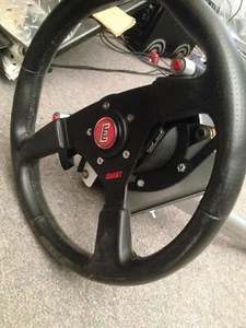 ECCI TrackStar 6000 Steering Wheel Base and GT RIM with Paddle shifters INCLUDED - Picture 1 of 7