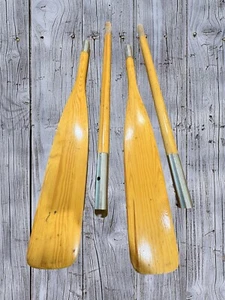 LAHNA Vintage Wood Oars Set. Decorational, Collapsible, Wonderful, Rare. - Picture 1 of 6