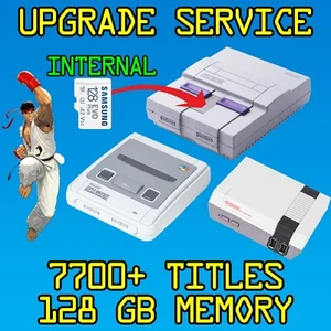 Upgrade Service für SNES NES Classic Mini System 128GB interner Speicher 7700 Spiel - Bild 1 von 10