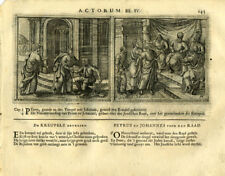 Antique Religious Print-PETER-JEW COUNCIL-Borcht-1717