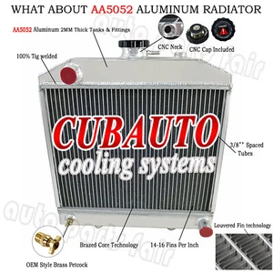 ALUMINUM RADIATOR FIT TRACTOR FORD NEW HOLLAND 1000 1500 1600 1700 #SBA310100031 - Picture 1 of 12