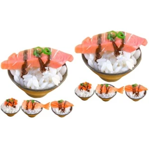 2 Pack Sushi-Modell Kind Simulation Lebensmittelmodell Simulationsfutter - Zdjęcie 1 z 12