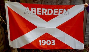 Aberdeen Flag 5ft by 3ft - Shirt Scarf Badge Poster Stickers - Picture 1 of 1
