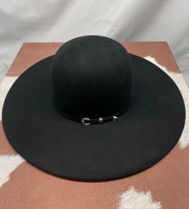 Resistol Rough N Ready 4 1/2" Brim 30X Felt Black Cowboy Hat - Size 6 3/4 - Picture 1 of 11