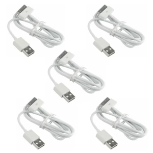 5pack 30-pin 3ft USB Charging Data/Sync Cable Cord for iPhone 3G 4S 4G 3GS iPad2 - Picture 1 of 4