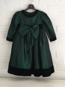Girls Kate & Cheryl Size 6 Fancy Emerald Green Holiday Christmas Party Dress - Picture 1 of 7