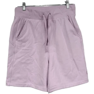 Athleta Women's Pink Triumph Sweatshort Long Sweat Shorts Fleece Athleticwear S - Picture 1 of 12