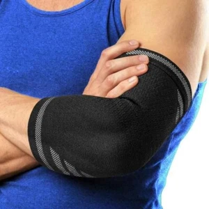 Langov Elbow Brace Compression Sleeve Elbow Compressor Sport Workout 1 Pair SM - Picture 1 of 6