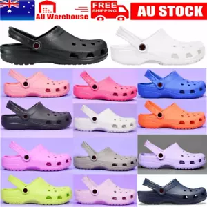 Adult & Kids Croc-Shoes Classic Clogs Slippers Garden Breathable Shoes Men Women - Picture 1 of 18