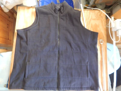 Lands End Damen Weste Fleeceweste Gr. 56/58 24W-26W 3XL Dunkelblau 2 Taschen NEU - Bild 1 von 4