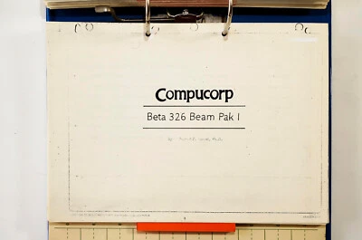 COMPUCORP 326 / 392 Programm Bibliothek BEAM PAK I - Bild 1 von 2