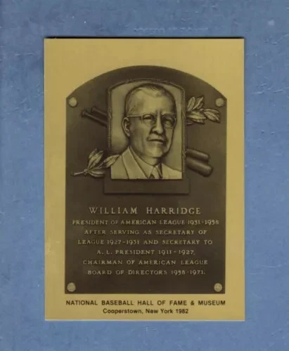Tarjetas metálicas con placa del Salón de la Fama 1981-83 - Completa tu conjunto Foto 1 de 1