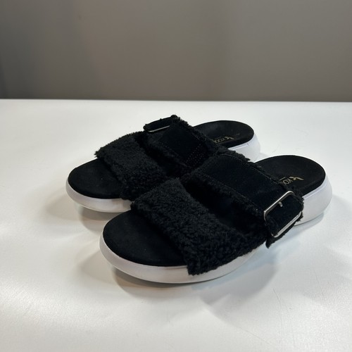 Sandali da donna KOOLABURRA by UGG Fuzz D Out 7 ciabatte slide neri sherpa
