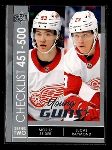 Seider/Raymond 2022-23 Upper Deck Young Guns Checklist (Rom) #500 Detroit Red - Picture 1 of 2