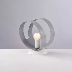 Lámpara De Noche Abat Jour Moderna Corte Láser Gris 1 Luz BON-772 - Imagen 1 de 1