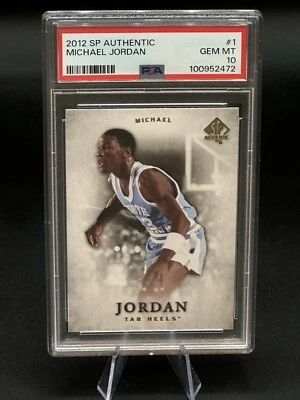 2012-13 UPPER DECK SP AUTHENTIC #1 MICHAEL JORDAN PSA 10 💎💎🏀 - Image 1 of 2