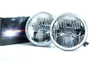 Holley Retrobright 5.75 Inch Round LED Headlights - Modern White (5700K) - Picture 1 of 9